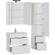 Комплект мебели для ванной Aquanet Эвора 70 184550 подвесной Белый-6