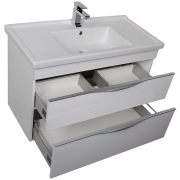 Комплект мебели для ванной Aquanet Эвора 100 184566 подвесной Белый-4