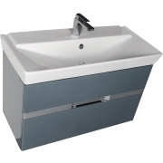 Комплект мебели для ванной Aquanet Виго 100 183666 подвесной Сине-серый-1