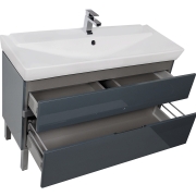 Комплект мебели для ванной Aquanet Виго 120 183670 подвесной Сине-серый-4