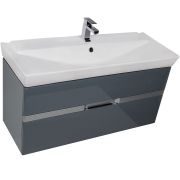 Комплект мебели для ванной Aquanet Виго 120 183670 подвесной Сине-серый-1