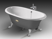 Чугунная ванна Roca Newcast Grey 170x85 233650000 с антискользящим покрытием-3