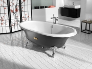 Чугунная ванна Roca Newcast Grey 170x85 233650000 с антискользящим покрытием-5