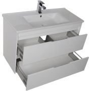 Комплект мебели для ванной Aquanet Тулон 100 183624 подвесной Белый-1