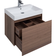 Комплект мебели для ванной Aquanet Нью-Йорк 60 211659 подвесной Шпон Орех-4