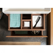 Комплект мебели для ванной Aquanet Нью-Йорк 60 211659 подвесной Шпон Орех-7