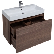 Комплект мебели для ванной Aquanet Нью-Йорк 85 211661 подвесной Шпон Орех-4