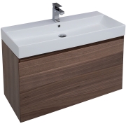Комплект мебели для ванной Aquanet Нью-Йорк 100 211662 подвесной Шпон Орех-1