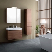 Комплект мебели для ванной Aquanet Нью-Йорк 100 211662 подвесной Шпон Орех-7
