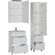 Комплект мебели для ванной Aquanet Орлеан 60 183184 подвесной Белый-6
