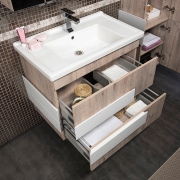 Комплект мебели для ванной Aquanet Мадейра 100 183159 подвесной Дуб кантри-7