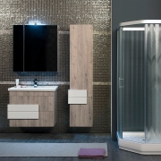 Комплект мебели для ванной Aquanet Мадейра 80 183162 подвесной Дуб кантри-8