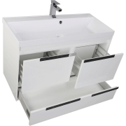 Комплект мебели для ванной Aquanet Тиволи 100 180557 подвесной Белый-4