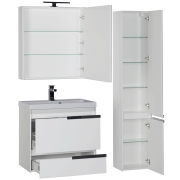 Комплект мебели для ванной Aquanet Тиволи 70 180559 подвесной Белый-6
