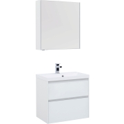 Комплект мебели для ванной Aquanet Гласс 70 240464 подвесной Белый-5