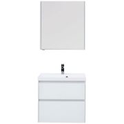 Комплект мебели для ванной Aquanet Гласс 70 240464 подвесной Белый