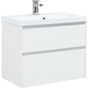 Комплект мебели для ванной Aquanet Гласс 80 240465 подвесной Белый-4