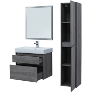 Комплект мебели для ванной Aquanet Nova Lite 75 242904 подвесной Дуб рошелье-6