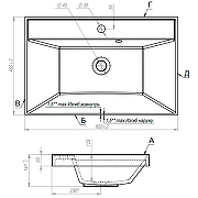 Комплект мебели для ванной ValenHouse Эйвори 80 AVК80C Серый ручки Хром-7