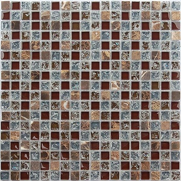 Стеклянная мозаика Caramelle mosaic Naturelle 8 мм Fiji 30,5х30,5 см - фото 1