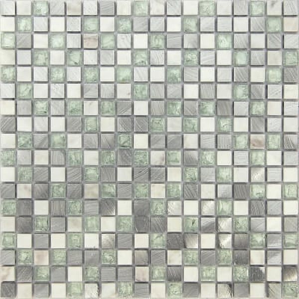 Стеклянная мозаика Caramelle mosaic Naturelle 8 мм Everest new 30,5х30,5 см - фото 1