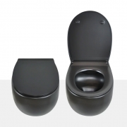 Унитаз AeT Dot 2.0 S555T0R0V6105 подвесной Черный матовый без сиденья-1