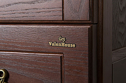 Шкаф пенал ValenHouse Эллина 40 E40_ККLКБ с бельевой корзиной L Кальяри ручки Бронза-3