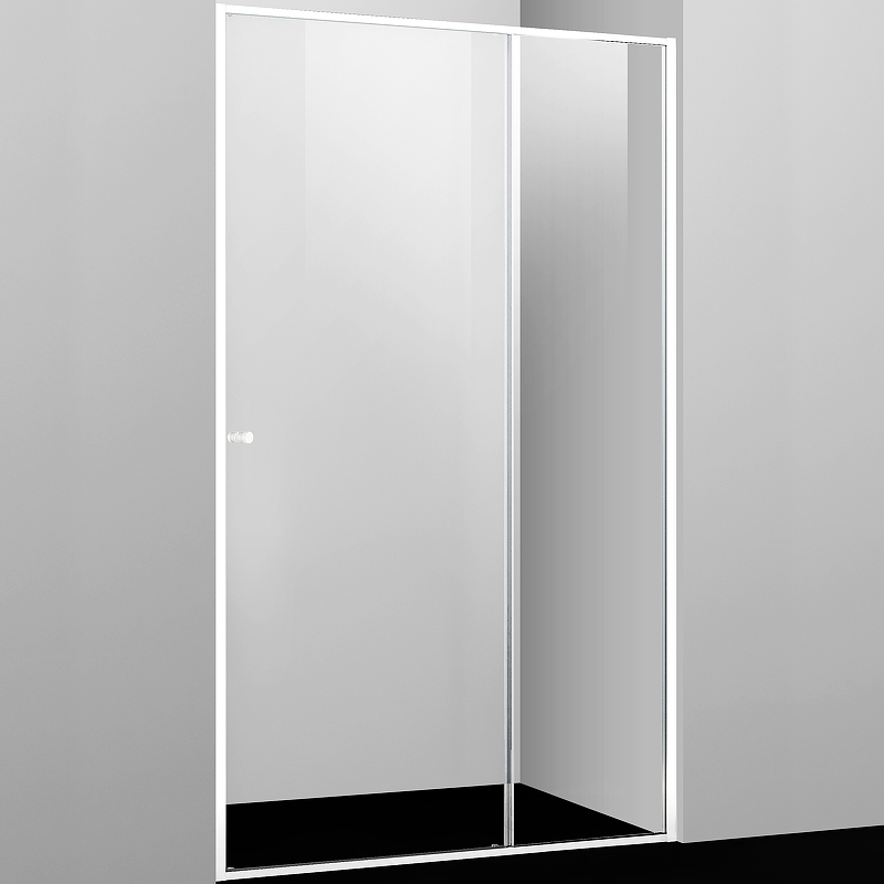 Душевая дверь WasserKRAFT Rhin 120 44S05 профиль Белый стекло прозрачное душевая стенка wasserkraft neime 19p03 rp90 rhin 44s03 rp90 90 19p03 rp90 44s03 rp90 профиль белый стекло прозрачное