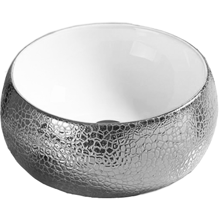 Раковина CeramaLux 40 С1062 Серебряная раковина чаша ceramalux 42 d1301h021 белая серебро