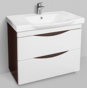 Комплект мебели для ванной AM.PM Like 80 R подвесной Белый/венге-3
