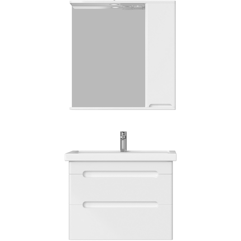 Комплект мебели для ванной Sanstar Адель 70 172.1-1.4.1.+175.1-2.4.1.+Фостер 700 подвесной Белый мебель для ванной sanstar адель 70 напольная белая