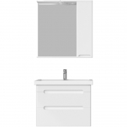 Комплект мебели для ванной Sanstar Адель 70 172.1-1.4.1.+175.1-2.4.1.+Фостер 700 подвесной Белый