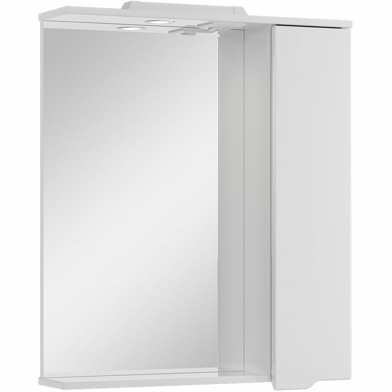 Зеркало со шкафом Sanstar Bianco 70 165.1-2.5.1. с подсветкой Белое