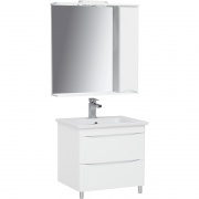 Комплект мебели для ванной Sanstar Smile 60 163.1-1.5.1.+640344+159.1-2.5.1. Белый