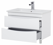 Комплект мебели для ванной Sanstar Smile 80 164.1-1.5.1.+640177+160.1-2.5.1. Белый-2