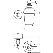 Дозатор для жидкого мыла Migliore Mirella 17165 Бронза-2