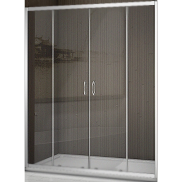 Душевая дверь в нишу Good Door Latte WTW-TD-150-C-WE 150 профиль Белый стекло прозрачное
