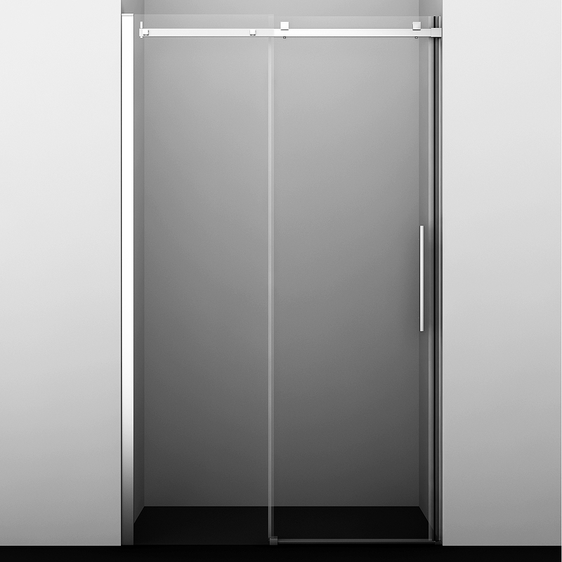 цена Душевая дверь WasserKRAFT Alme 140 15R31 профиль Хром стекло прозрачное