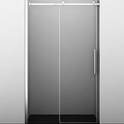 Душевая дверь WasserKRAFT Alme 130 15R30 профиль Хром стекло прозрачное