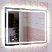 Зеркало Бриклаер Эстель-2 120 4627125414336 с подсветкой с бесконтактным выключением и часами-2