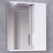 Зеркало со шкафом Jorno Moduo Slim 50 Mod.03.50/W с подсветкой Белый глянец-1