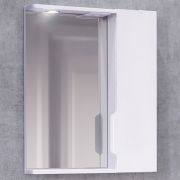 Зеркало со шкафом Jorno Moduo Slim 60 Mod.03.60/W с подсветкой Белый глянец-1