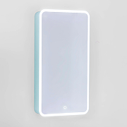 Зеркальный шкаф Jorno Pastel 46 Pas.03.46/BL с подсветкой Бирюзовый бриз-2