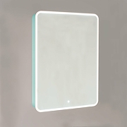 Зеркальный шкаф Jorno Pastel 60 Pas.03.60/BL с подсветкой Бирюзовый бриз-1