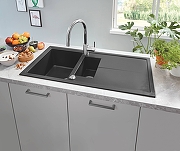 Кухонная мойка Grohe K400 100 31642AP0 Черный гранит-3