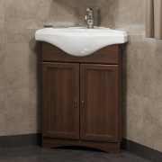 Комплект мебели для ванной Opadiris Клио 45 R угловой Орех антикварный-1