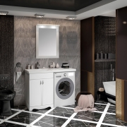 Комплект мебели для ванной Opadiris Клио 56 L Белый матовый