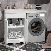 Комплект мебели для ванной Opadiris Клио 56 L Белый матовый-3