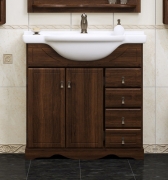 Комплект мебели для ванной Opadiris Клио 70 Орех антикварный со светильником Изабель Бронза-4