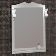 Комплект мебели для ванной Opadiris Клио 70 Белый матовый со светильником Рустика Хром-5